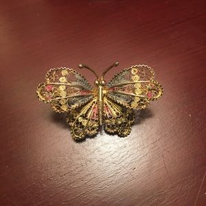 💫💥Vintage Filigree Butterfly Brooch, 800 Silver✨